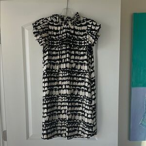 Raina Dress in Black and White